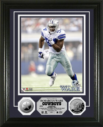 Highland Mint NFL Dallas Cowboys Demarcus Ware Silver Coin Photomint