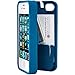 EYN, Turquoise Case for iPhone 4/4S with built-in storage space for credit cards/ID/money