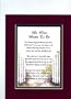 "We Were Meant To Be" Touching 8x10 Poem, Double-matted in Burgundy over Dark Green, And Enhanced With Watercolor Graphics.