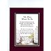 "We Were Meant To Be" Touching 8x10 Poem, Double-matted in Burgundy over Dark Green, And Enhanced With Watercolor Graphics.