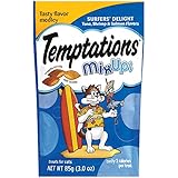 TEMPTATIONS MixUps Treats for Cats SURFER'S DELIGHT Flavor 3 Ounces (Pack of 12)