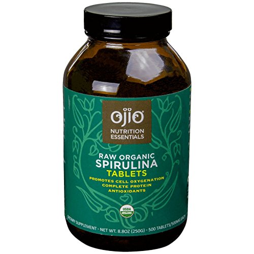 Ojio Spirulina Tablets - Raw Organic - 250g (500 tabs/500 mg each) Ojio Spirulina Tablets - Raw Organic - 250g (500 tabs/500 mg each)