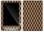 Brown Fashion Pattern Design Protective Gel Skin for Amazon Kindle DX