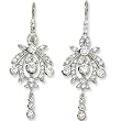Sterling Silver Cubic Zirconia Chandelier Earrings by Cheryl M