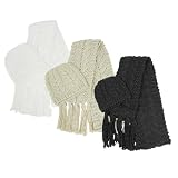 Journee Thick Cable Weave Cap and Scarf Set