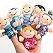 Denshine® 16Pcs Story Time Finger Puppets-10 Animals 6 People Family Members Educational Puppets by Denshine