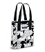 JanSport Classic Tote, White/Black Passion Flower