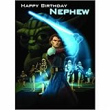 Star Wars Clone Wars Nephew Birthday Card SW348