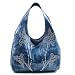 Rhinestone and Studded Hobo Handbag