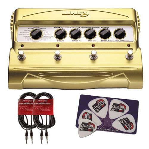 51oD3oxDLyL Line 6 DM4 Distortion Multi Effects Pedal Bundle with Two 20 Foot Instrument Cables and Pick Card