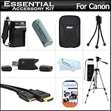 Essential Accessories Kit For Canon PowerShot ELPH 510 HS Digital Camera In ....