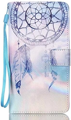 Samsung Galaxy Note 4 Case, JinLi(TM) PU Leather [Cloud Pattern][Wrist Strap] Wallet Case For Samsung Galaxy Note 4. (PatternNW-11)