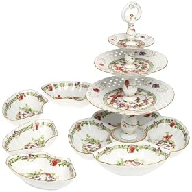 Versace by Rosenthal Flower Fantasy Etagere 4-Tiers by Versace