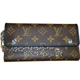 (ルイヴィトン)LOUIS VUITTON モノグラム マカサー チェーン付きホック式三つ折り長財布[ポルトフォイユ ロン] M60168 並行輸入品 LOUIS VUITTON 三つ折り財布