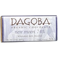 Dagoba New Moon (74%) Bittersweet Bar, 2.0-Ounces Bars (Pack of 12)