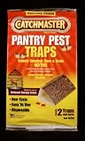 Food & Pantry Moth Traps for Indian Meal Moths, Flour Moths, Grain Moths, Bird Seed Moths and More! Catchmaster 12 packs of 2 Traps