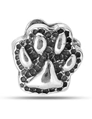 Sterling Silver Dog Paw Bead