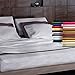 Clara Clark Bed Sheets, Premier 1800 Series 4 Piece Bed Sheet Set, Deep Pocket, Wrinkle, Fade, Stain Resistant, Luxury Soft Bedding Sheets & Pillowcases, Queen, Black