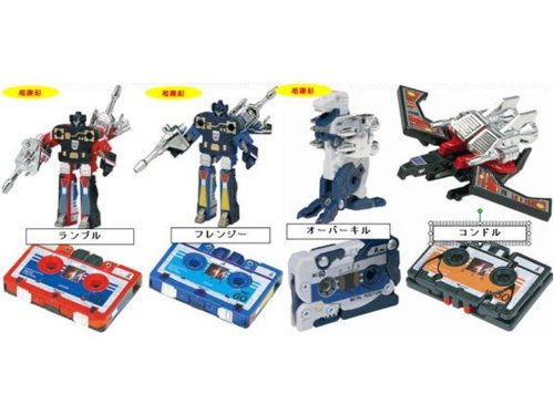 Transformers Japanese Tomy Takara ReIssue Renewal Encore #19 Cassette Set Rumble, Frenzy, Overkill & Laserbeak