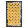 EXP 5' x 2'6" Hand-Knotted Tibetan Wangden Lotus Flower Wool Area Rug