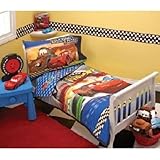 Disney Cars 4 -Piece Toddler Bedding "First to the Finish".