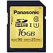 Panasonic RP-SDU16GE1K SDHC-Speicherkarte 16GB Geschwindigkeitsklasse 10 (UHS-I, Lesen bis 90MB/sek, Schreiben bis 25MB/sek)