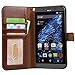Blu Studio XL D850Q Case, Arae Blu Studio XL D850Q wallet case ,Flip Folio [Kickstand Feature] PU leather wallet case with ID&Credit Card Pockets For Blu studio XL D850Q case (Brown)