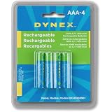 DYNEX AAA 4 NIMH 800 MAH RECHARGEABLE BATTERY