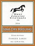 2014 Hunt Country Vineyards Semi-Dry Riesling Finger Lakes Estate Bottled 750mL White Wine