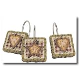 Hearts and Stars Shower Curtain Hooks