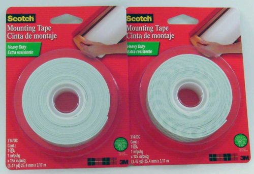 Scotch 3M Mounting Tape 314DC 1x125 2 Pack FREE SHIPPING