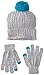 Weatherproof Big Girls' Cable Knit Beanie and E-Tip Glove