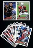 2011 Topps Arizona Cardinals Complete Team Set of 10 cards including Fitzgerald, Wells, Housler RC, Patrick Peterson RC, Ryan Williams RC, and more !