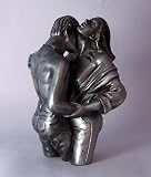 Erotic Miniature Pewter Figure of Lovers Embraced by O Tupton Entitled 'THE FOOD OF LOVE ' - Valentines Day Gift Idea ?