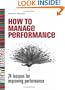 How to Manage Performance: 24 Lessons for Improving Performance