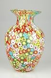 Glass Vase Millefleurs Fabulous 100% Handblown Art X605