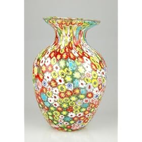 Glass Vase Millefleurs Fabulous 100% Handblown Art X605
