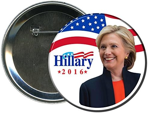 Round Hillary Clinton 2016 Campaign Button (Style 4)