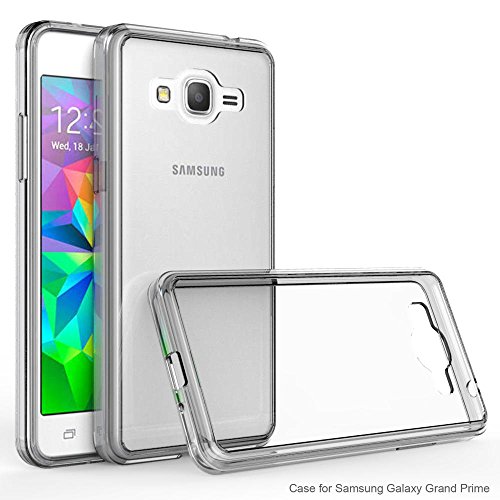 Samsung Galaxy Grand Prime Case - Asmart Air Hybrid TPU Grip Bumper Case Cover With Clear Hard Backplate For Samsung Galaxy Grand Prime Duos TV, Scratch Resistant, Corner Protection (Black Crystal)
