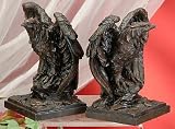 Eagle Watchful Bookends Collectible Decoration Figurine Decor Model