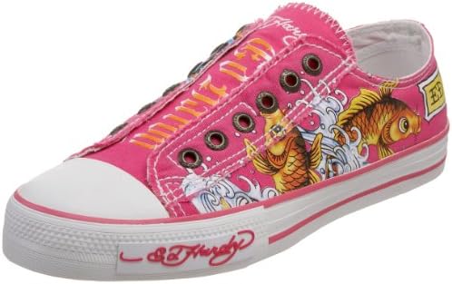 Ed Hardy Women's Lowrise Sneaker,Fuchsia-10SLB107W,5 M US