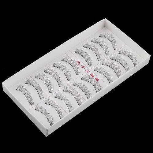10 Pairs Wonderful Long False Eyelashes Make Up Eyelash Black #216
