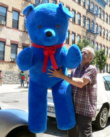 51oDjT2qbsL GIANT 68 JUMBO BIG PLUSH DEEP MEDIUM BLUE COLOR CLASSIC STUFFED ANIMAL TEDDY BEAR GIANT STUFFED ANIMAL GIFT   AMERICAN MADE IN THE USA AMERICA