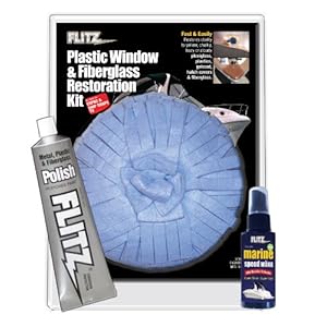 Flitz Mixed Plastic, Window and Fiberglass Restoration Kit