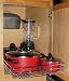 Shelf on Wheels 89 Expandable Roll-Out Wire Cabinet Shelf