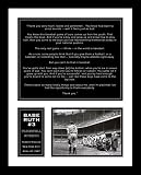 Babe Ruth New York Yankees MLB Framed Photograph with Farewell Retirement Speech at Yankee Stadium