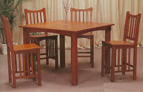 Mission Oak Classic Tall Dining Table