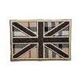Schottenkaro braun 6 cm * 4 cm B�gelbild Aufn�her Applikation Tartan