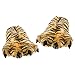 Wishpets Brown Tiger Paw Slippers (M)