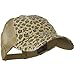 Low Profile Canvas Leopard Printed Mesh Cap